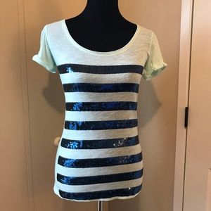 VS PINK teal and sequin blue tunic - Size XS NWT